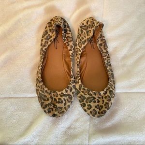 Lucky Brand Leopard Stretch Flats